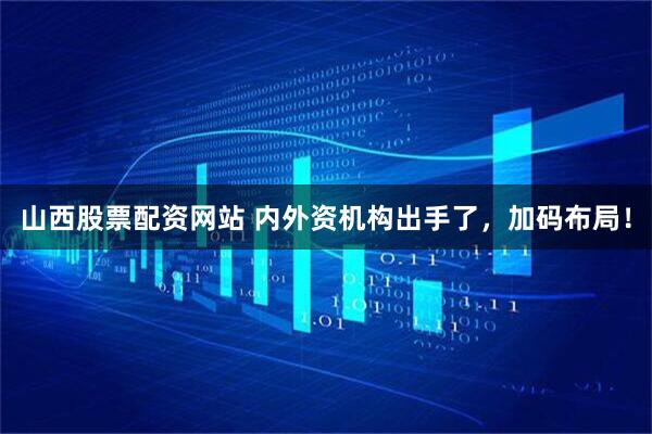 山西股票配资网站 内外资机构出手了，加码布局！